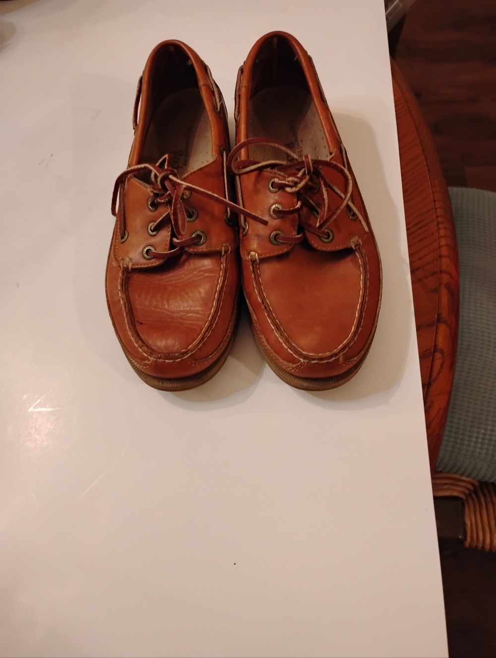 Rockport Boat Shoes Classic Men's Leather Boat Shoes - Brown Made In Indonesia